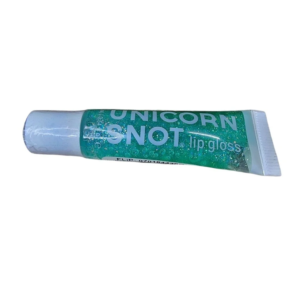Unicorn Snot Glitter Lip Gloss Aqua Holographic Vegan 0.34 oz New‎